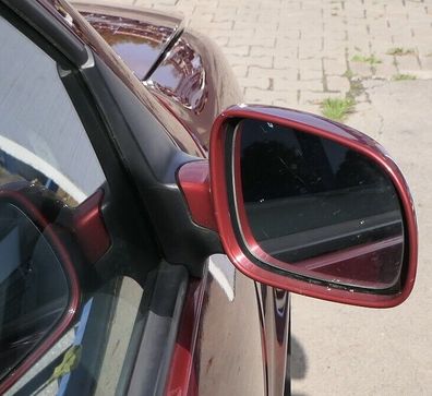 VW Golf 4 Bora manueller Spiegel rechts Außenspiegel rot braun LC3K Glas
