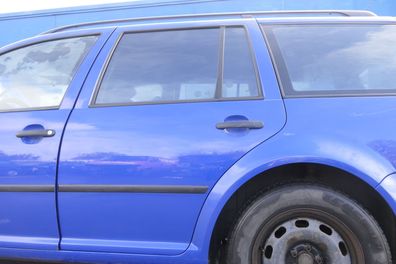 VW Golf 4 Bora Tür hinten links nur Kombi / Variant blau LW5Z - ohne Anbauteil