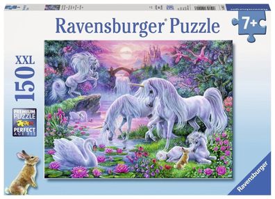 Einhörner im Abendrot - XXL Puzzle 150 Teile