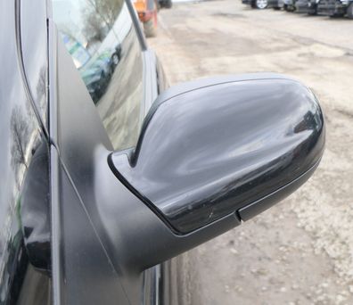 VW Fox 5Z manueller Spiegel Außenspiegel + Glas links schwarz L041