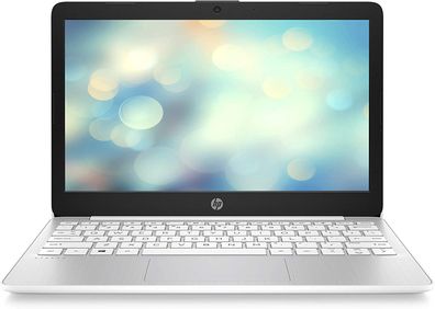 HP Stream Laptop 11,6 Zoll, Intel N4120, 4GB RAM, 64GB SSD, Win11, Weiß/ Silber, NW