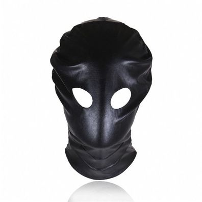 Unisex Kopfmaske Zipper bondage Wetlook Maske für Nachtclub Cosplay Masquerade