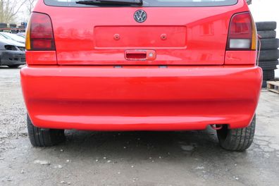 VW Polo 6N Stoßstange hinten breite Styling XXL Heckstoßstange rot LP3G