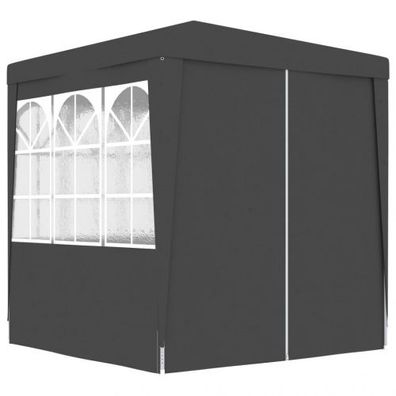 Profi-Partyzelt mit Seitenwänden 2×2m Anthrazit 90 g/ m²