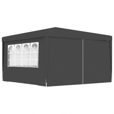 Profi-Partyzelt Xerena mit Seitenwänden 4×4 m Anthrazit 90 g/ m²
