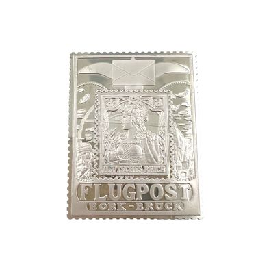 Flugmarke Halbamtlich Bork-Brück 1912 aus 925er Sterling Silber