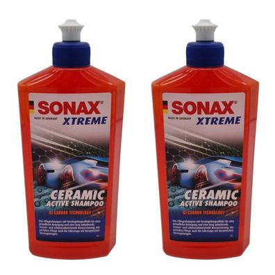 2x 500ml SONAX XTREME WASH + Protect Waschversiegelung LACK Versiegelung