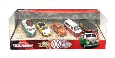 Majorette 212057615 Volkswagen Originals 5er-Geschenkset Autos Spielzeugautos