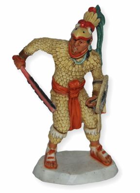 Indianerfigur Eagle Knight Aztekischer Adlerkrieger H 17 cm Dekofigur Castagna