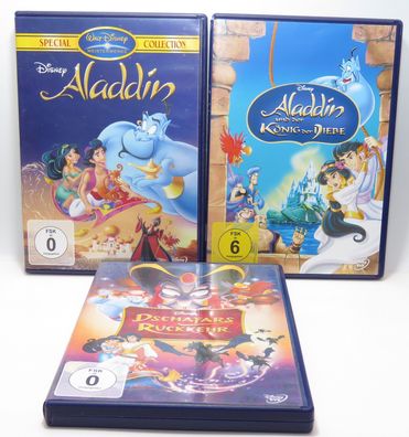 Aladdin - König der Diebe - Dschafars Rückkehr - 3 Aladdin Filme - Walt Disney - DVD