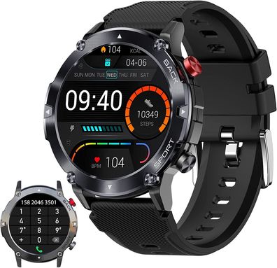 Manike C21 Bluetooth Smartwatch Luxus Armband Herzfrequenz Pulsuhr FitnessArmbanduhr