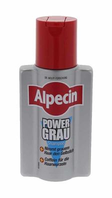 6,57EUR/100ml Alpecin Shampoo 200ml Power Grau f?r ein gepflegtes grau