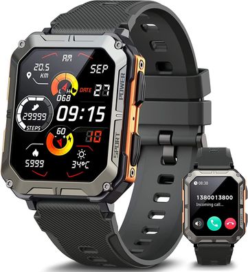 Manike NX3 Bluetooth Smartwatch Luxus Armband Herzfrequenz Pulsuhr FitnessArmbanduhr