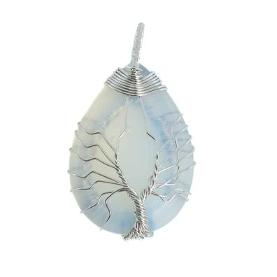 Edelstein-Anhänger Baum des Lebens Opalit (4 cm)
