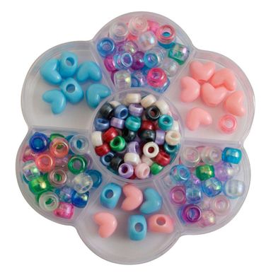 Darice | Pony-Beads Kit Pink-Blue Assorted (For Loom bands)