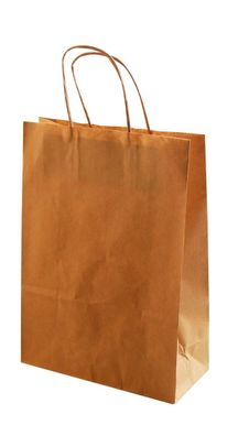 Vaessen Creative | Paper bag natural with rope 50pcs 14x21x8cm