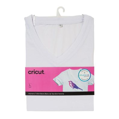 Cricut | Damen-T-Shirt V-Ausschnitt L