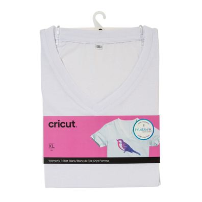 Cricut | Damen-T-Shirt V-Ausschnitt XL