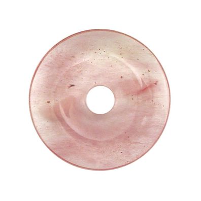 Darice | Donut Perle 40mm Erdbeerquartz