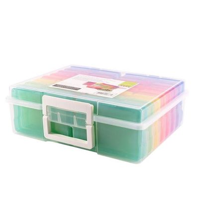 Vaessen Creative | Farbige Staubox mit 16 Boxen