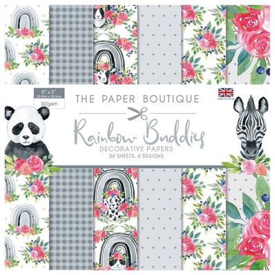 The Paper Boutique | Rainbow buddies paper pad
