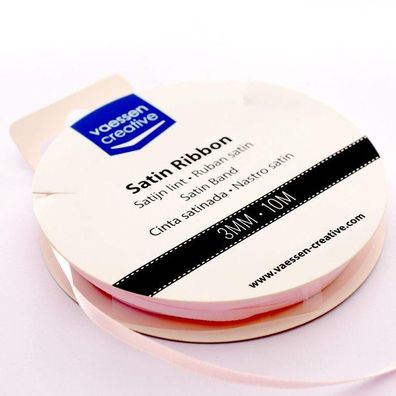 Vaessen Creative | Satinband 3mmx10m Pastell Rosa
