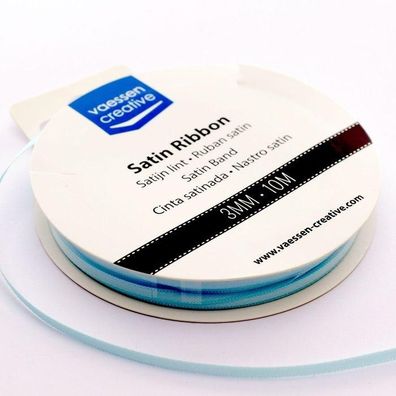 Vaessen Creative | Satinband 3mmx10m Pastell Blau