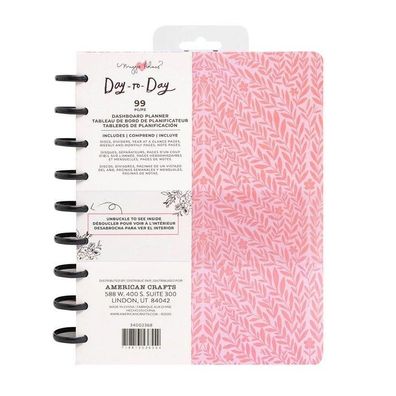 Crate Paper | Day-to-Day dashboard planner Pink vines