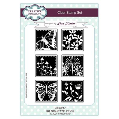 Creative Expressions | Artist Trading Clear Stamp Set A5 Silhouette Tiles