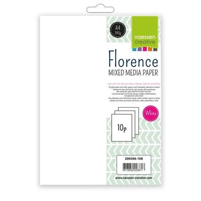 Florence | Paper mixed media A4 smooth 240g x10 White