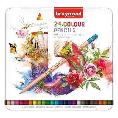 Bruynzeel | Expression Farbstifte, Metalletui mit 24 Stück