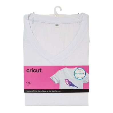 Cricut | Damen-T-Shirt V-Ausschnitt XXL