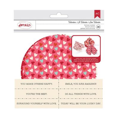 American Crafts | Valentines fortune cookie kit x38