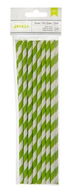 American Crafts | Paper straws 4 cricket stripe