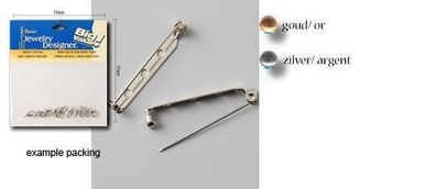 Jewelry findings | Broschennadeln Silber 32 mm