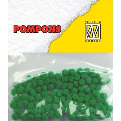 Nellie Snellen | Pompoms Mini 3mm 100Stück/ pkg Col. Md-1919 Christmas Green