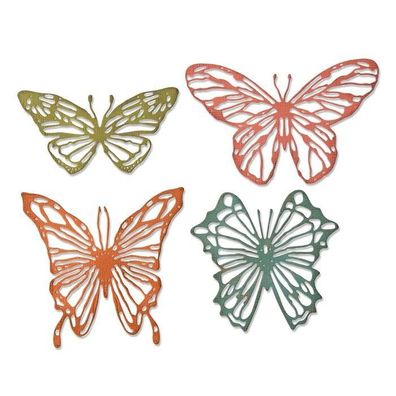 Thinlits Stanzen-Set 4PK Scribbly Butterflies von Tim Holtz