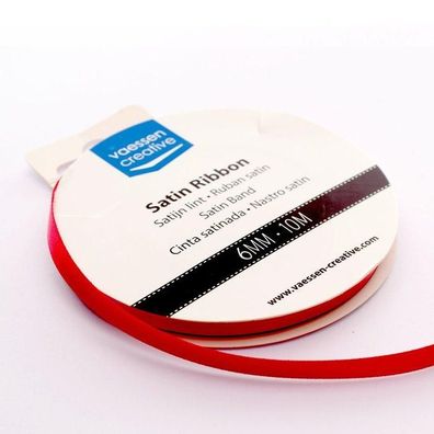 Vaessen Creative | Satinband 6mmx10m Rot