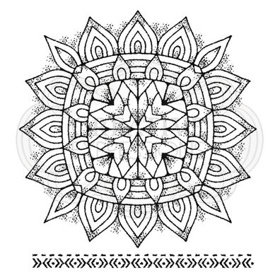Woodware | Clear stamp Set Mandala Two