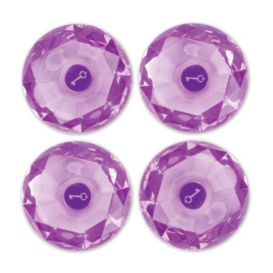 Darice | Lockerlookz Gem Magnet Purple 4pcs