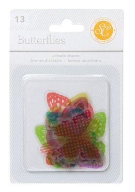 American Crafts | Embellishments Lemonlush Acetate Shapes Butterfly