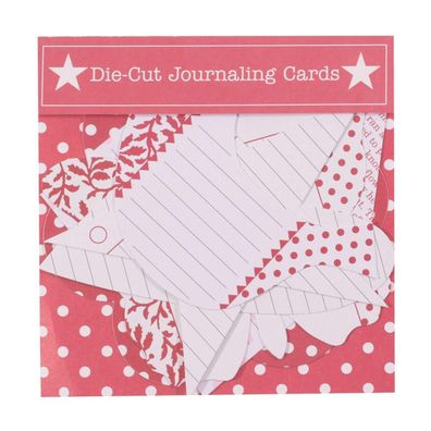 Jenni Bowlin | Die cut journaling cards red
