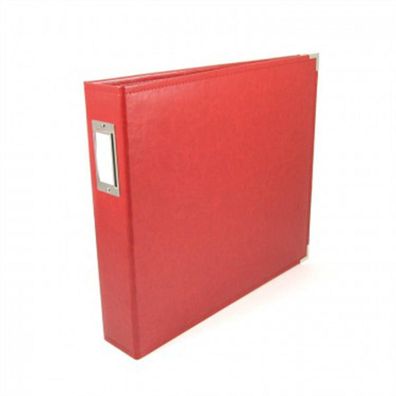 We R Memory Keepers | Classic Leather Ring Album Real Red 30,5x30,5cm