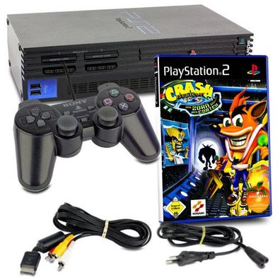 Original Playstation 2 / PS2 Konsole FAT in Schwarz + Original Controller + alle ...