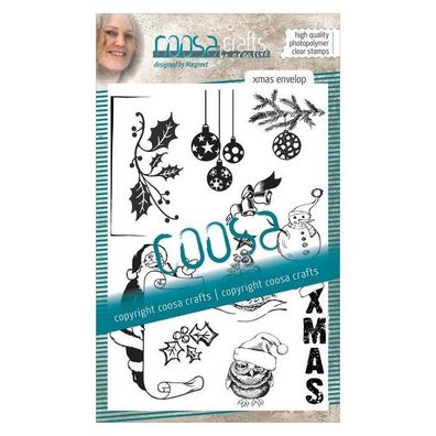 COOSA Crafts | Silikonstempel #17 Xmas Briefumschlage