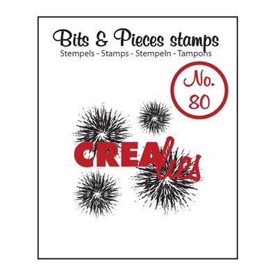 Crealies | Bits & Pieces Stempel No.80 Grunge Kreise extra 4pcs