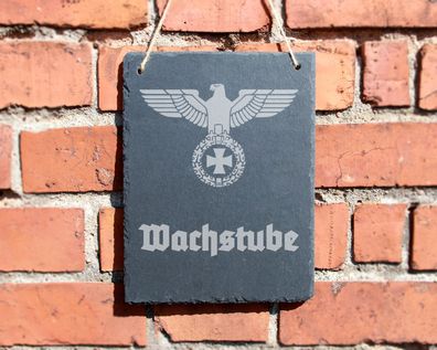 Schiefertafel "Wachstube" #0119 Wehrmacht