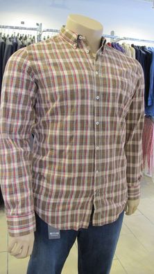 Hugo Boss - Slim-Fit Herren Freizeit-Hemd mit Karomuster in sehr guter Qualität