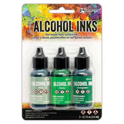 Ranger | Alcohol inks Moss, Mojito & Everglades 14ml
