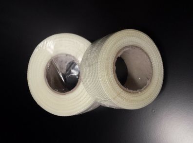 0,45 €/ m) Glasfaser Gewebeband selbstklebend Gitterband Fugenband 50mm